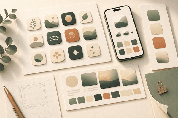 应用素材生成器封面：App Icon、favicon 和分享图预览